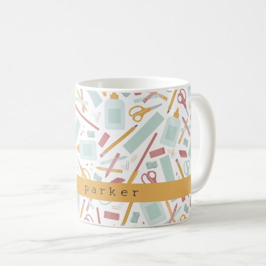 Mug Outils scolaires personnalisés (Devant droit)