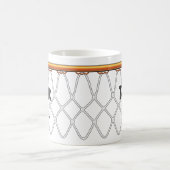 Mug outline_Dunk de Net_black de cercle de basket-ball (Centre)