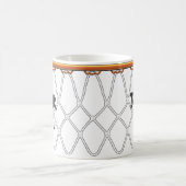 Mug outline_Dunk de Net_black de cercle de basket-ball (Centre)