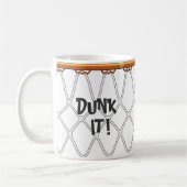 Mug outline_Dunk de Net_black de cercle de basket-ball (Gauche)