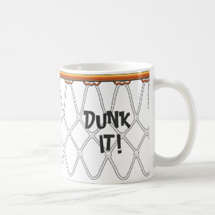 Mug outline_Dunk de Net_black de cercle de basket-ball