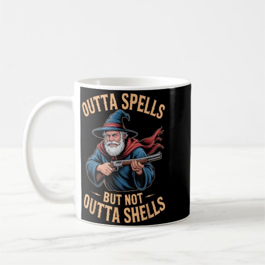 Mug Outta Spells But Not Outta Shells Wizard Fantasy M (Gauche)