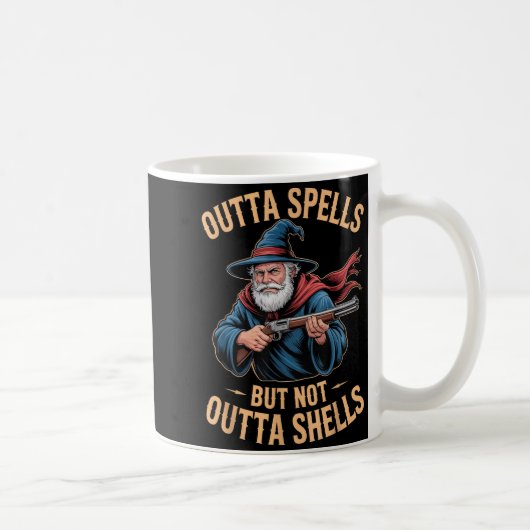 Mug Outta Spells But Not Outta Shells Wizard Fantasy M (Droite)