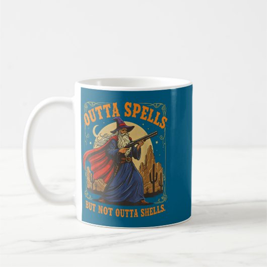 Mug Outta Spells But Not Outta Shells Wizard Fantasy M (Gauche)