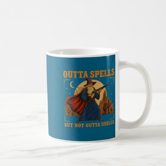 Mug Outta Spells But Not Outta Shells Wizard Fantasy M (Droite)