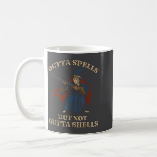 Mug Outta Spells But Not Outta Shells Wizard Fantasy M (Gauche)