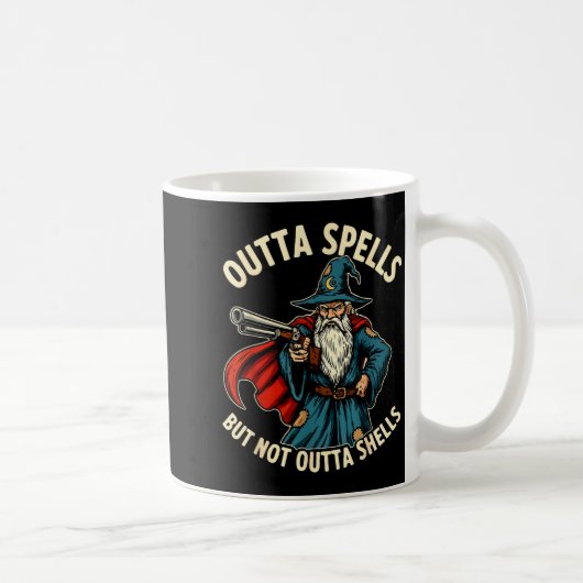 Mug Outta Spells But Not Outta Shells Wizard Fantasy M (Droite)