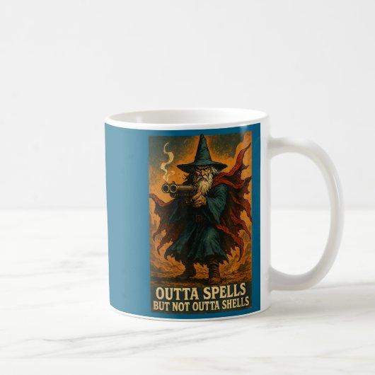 Mug Outta Spells But Not Outta Shells Wizard Fantasy M (Droite)