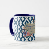 Mug Ouvrez votre coeur il connaît la façon dont le con (Devant gauche)
