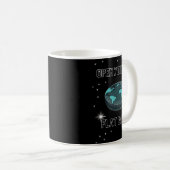 Mug Ouvrez votre esprit Unisex Black Men Femmes Flat E (Devant droit)