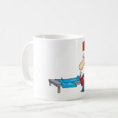 Mug Ouvrier de construction lisant un manuel (Devant gauche)