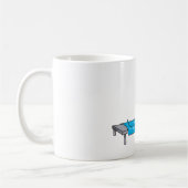 Mug Ouvrier de construction lisant un manuel (Gauche)