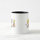 Mug Ouvrier du bâtiment dans une bouche d'égout (Centre)