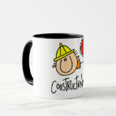 Mug Ouvrier du bâtiment masculin (Devant gauche)