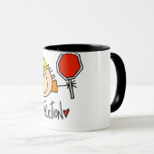 Mug Ouvrier du bâtiment masculin (Devant droit)