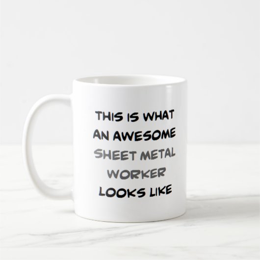 Mug ouvrier en tôle, génial (Gauche)