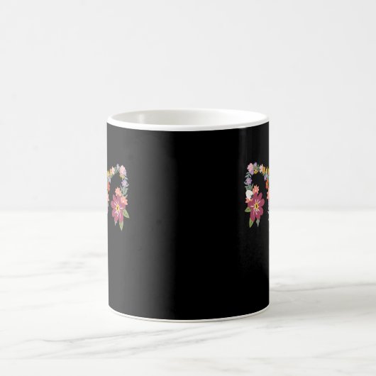 Mug Ovaire Floral Les Droits Féministes D'Uterus (Centre)