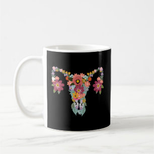 Mug Ovaire Floral Les Droits Féministes D'Uterus