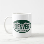 Mug Ovale de permis de Denver (Gauche)