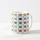 Mug Ovales et rectangles (Devant droit)