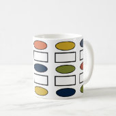Mug Ovales et rectangles (Devant droit)