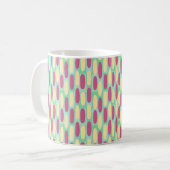 Mug Ovales jaune et rose (Devant gauche)