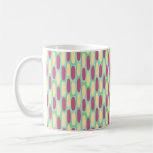 Mug Ovales jaune et rose