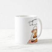 Mug Oveja comiendo pizza (Devant droit)