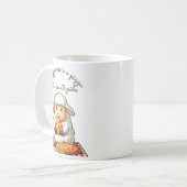 Mug Oveja comiendo pizza (Devant gauche)