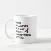 Mug Overdose Awareness Purple Ribbon Think Of You  (Gauche)
