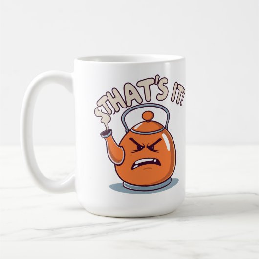 Mug Overheated - Funny Whistling Kettle (Gauche)