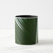 Mug Overlapping Palm Fronds Tropical Green Abstract (Centre)