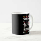 Mug Overstimulated But Festive Ossum Ugly Sweater Chri (Devant droit)