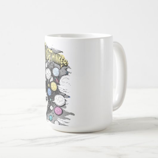 Mug overthinker funny design (Devant droit)