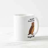 Mug Overthinking Night Owl Funny (Devant droit)