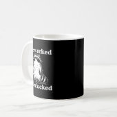 Mug Overworked And Underfored Funny Raccoon Coffee Say (Devant gauche)