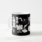 Mug OVNI, Alien, Bigfoot, Mothman, Dogman, Cryptides (Devant gauche)