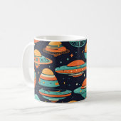Mug OVNI art vintage (Devant gauche)