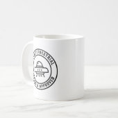 Mug OVNI extraterrestre drôle Testé & Approuvé (Devant gauche)