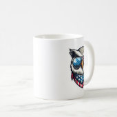 Mug Owl 4 juillet American Independence Day Usa Part (Devant droit)