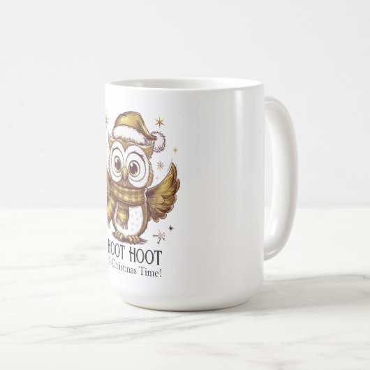 Mug Owl Be Home pour Noël (Devant droit)