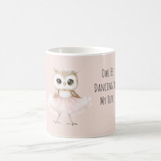 Mug Owl Dancing Pink Tutu Ballerina (Centre)