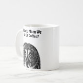 Mug Owl Face Animals café humoristique (Devant gauche)