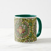 Mug Owl Folk Green (Devant droit)