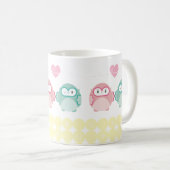 Mug OWL LOVE :: fille douce + garçon (Devant droit)