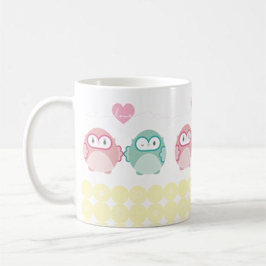 Mug OWL LOVE :: fille douce + garçon (Gauche)
