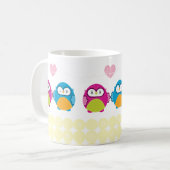 Mug OWL LOVE :: fille vive + garçon (Devant gauche)