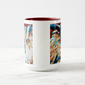 Mug Owl Painting - Gift for Animal Lovers (Centre)