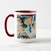 Mug Owl Painting - Gift for Animal Lovers (Gauche)