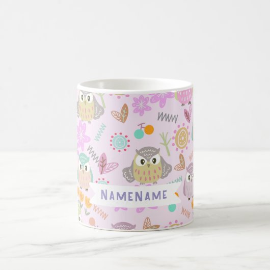 Mug Owl Pastel Pink (Centre)